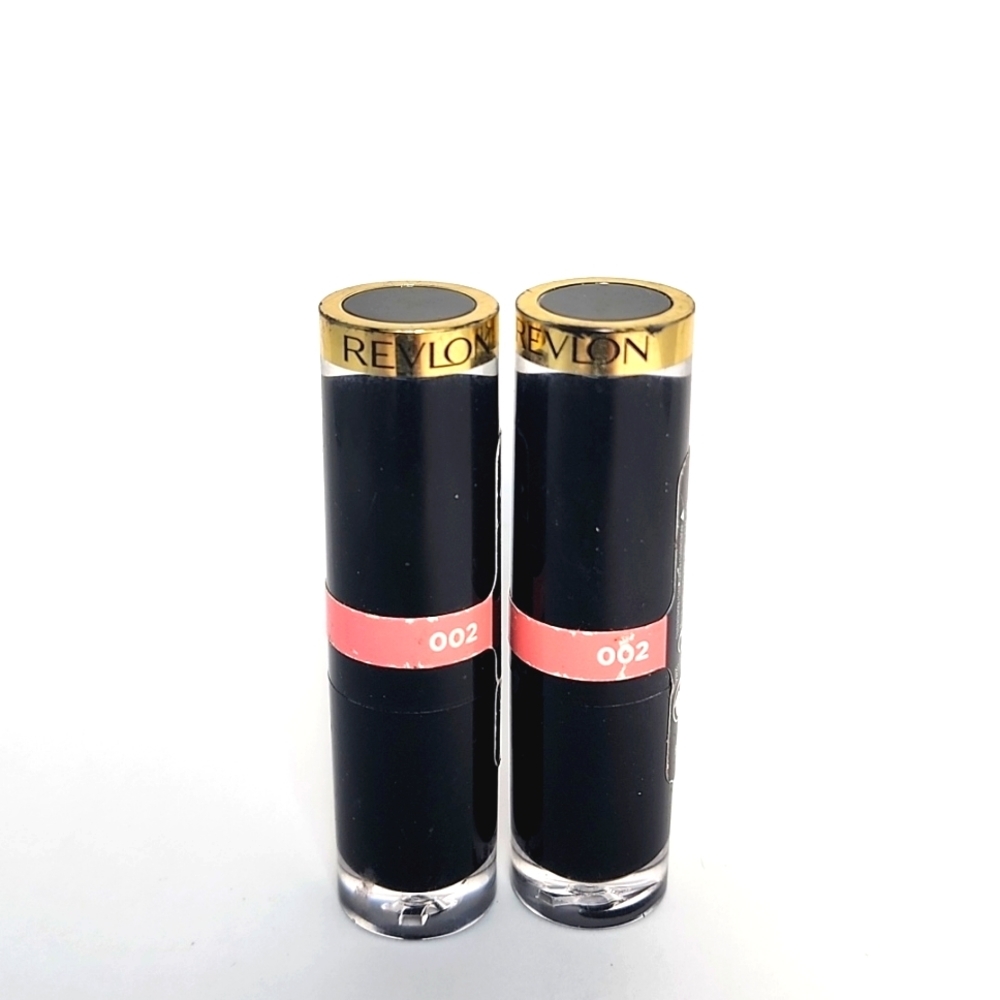 Revlon Super Lustrous Glass Shine 💄 Lipstick 002 Beaming Strawberry 2Pcs